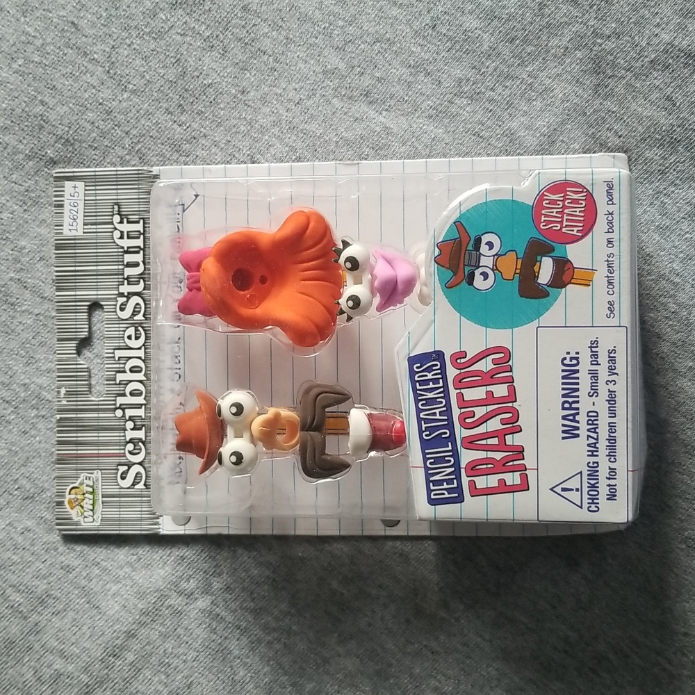Pencil Stackers Erasers Create-a-Face